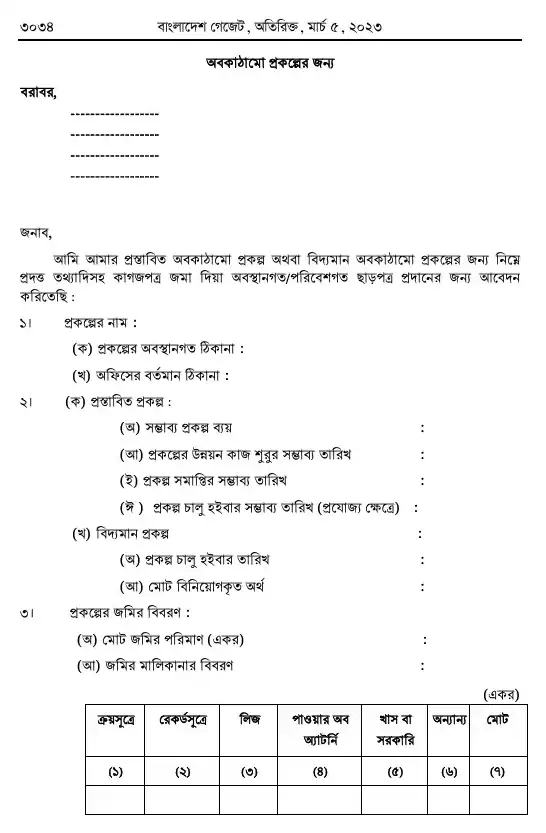 পরিবেশ সংরক্ষণ বিধিমালা, ২০২৩ তফসিল — পৃষ্ঠা ২৬